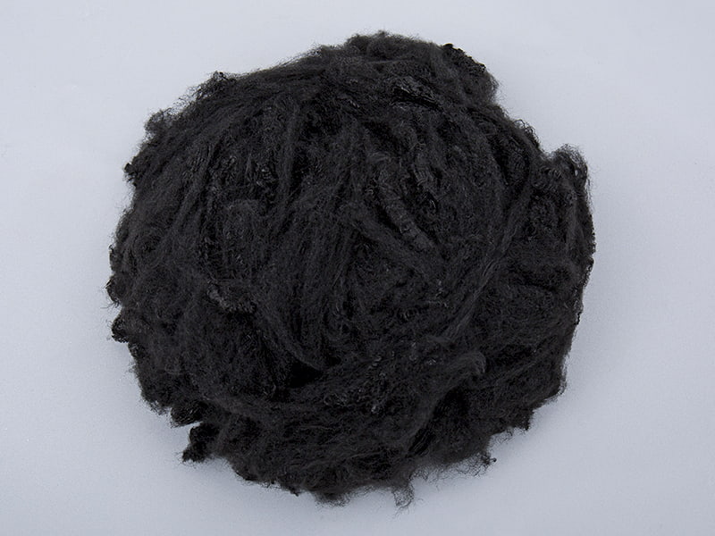 1.5D EMW-04R Siyah kimyasal fiber dokuma olmayan lif